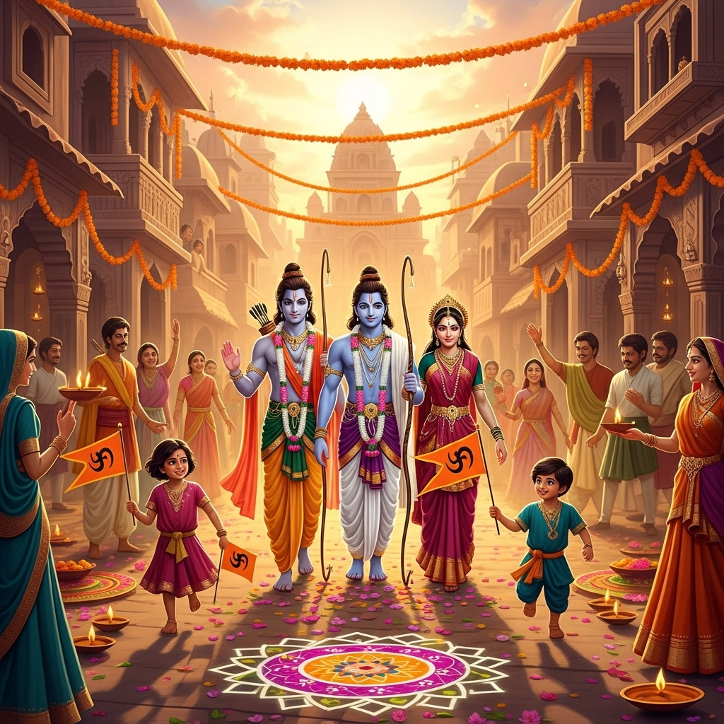 ayodhya ram sita ai images hd. ram sita ai generated trending instagram images. ram sita ai wallpaper .