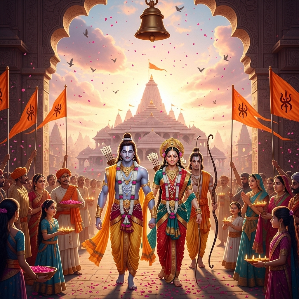 ayodhya ram sita ai images hd. ram sita ai generated trending instagram images. ram sita ai wallpaper .